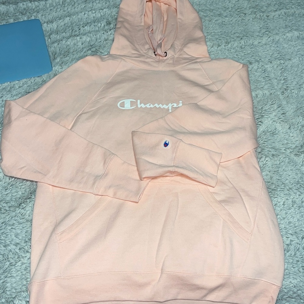 brand new super cute pink champion sweatshirt women’s size large